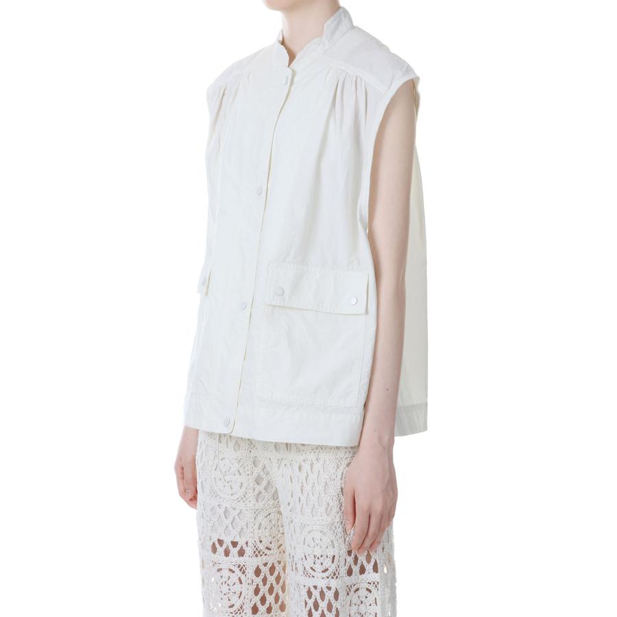 【SALE】TODAYFUL トゥデイフル Flappocket Cotton Vest -WHITE (12310105) | TODAYFUL | 01