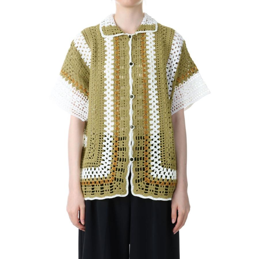 TODAYFUL トゥデイフル Crochet Over Shirts -OLIVE （12310514） | TODAYFUL | 01
