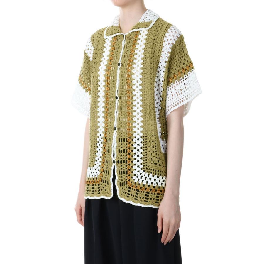 TODAYFUL トゥデイフル Crochet Over Shirts -OLIVE （12310514） | TODAYFUL | 02