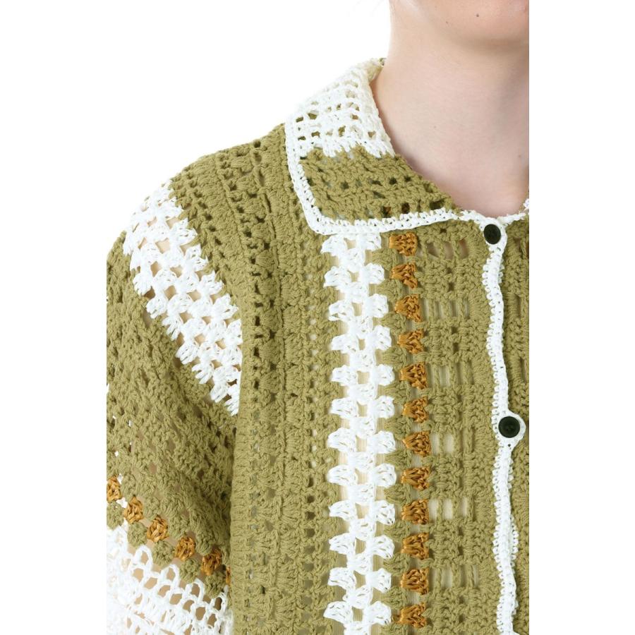 TODAYFUL トゥデイフル Crochet Over Shirts -OLIVE （12310514） | TODAYFUL | 04