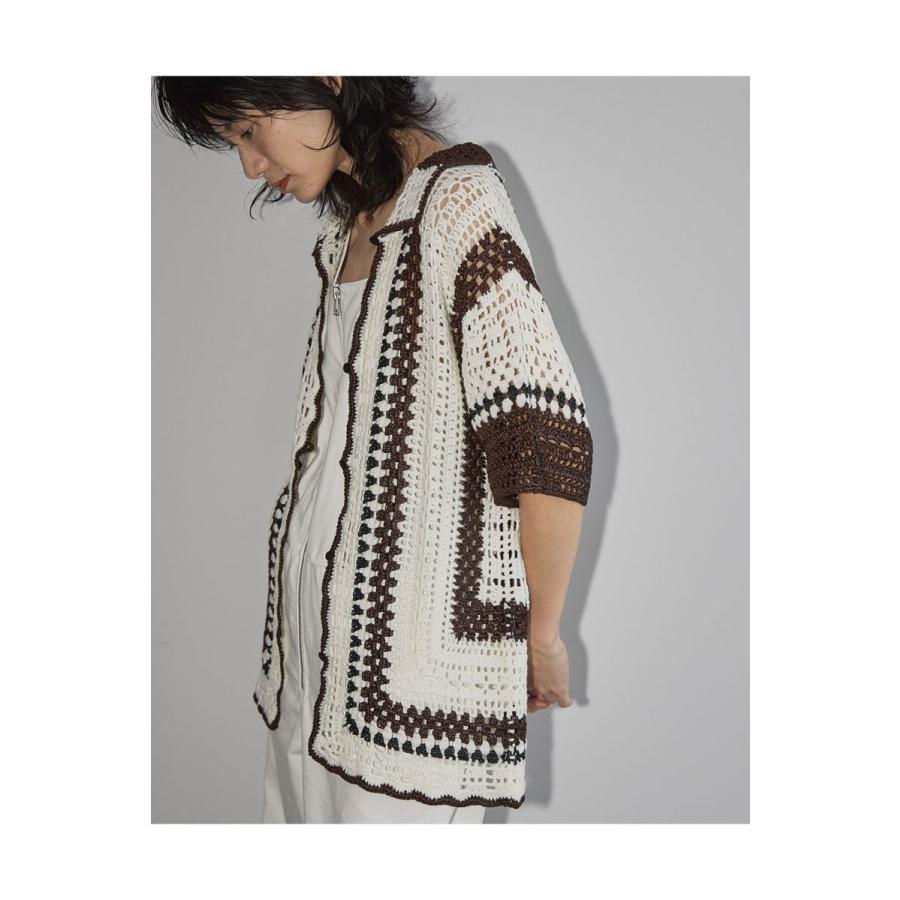 TODAYFUL / Crochet Over Shirts/カーディガン(厚手)/FREE/ポリエステル/12310514 TODAYFUL 【SALE】Crochet Over Shirts -BROWN (12310514) Todayful