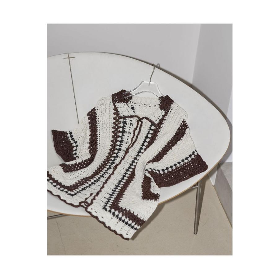 TODAYFUL 【SALE】Crochet Over Shirts -BROWN (12310514) Todayful