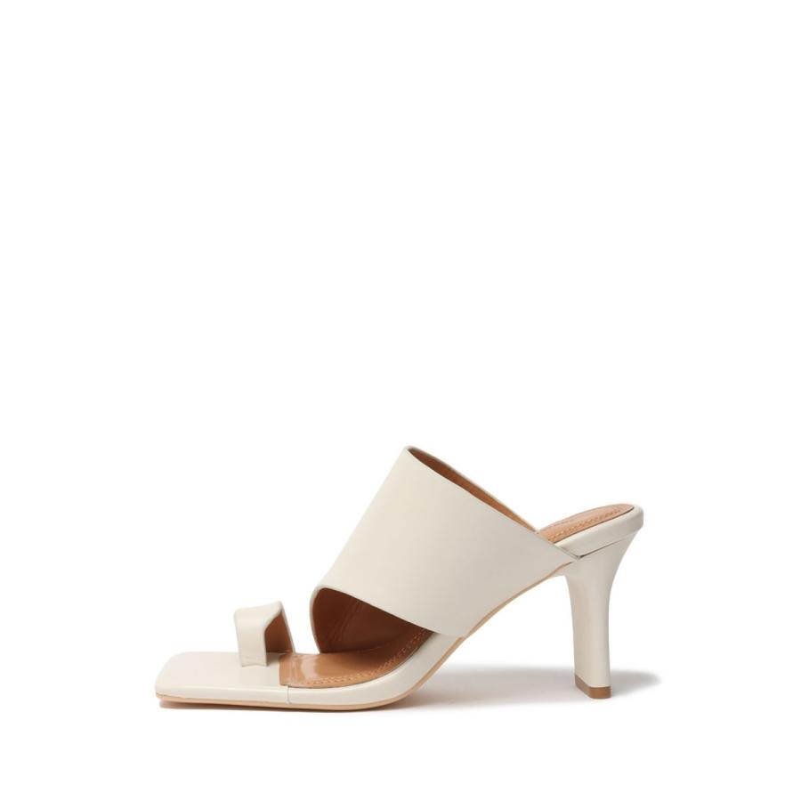 30%OFF】 Squaretoe Leather Sandals -ECRU （12311007） Todayful  
