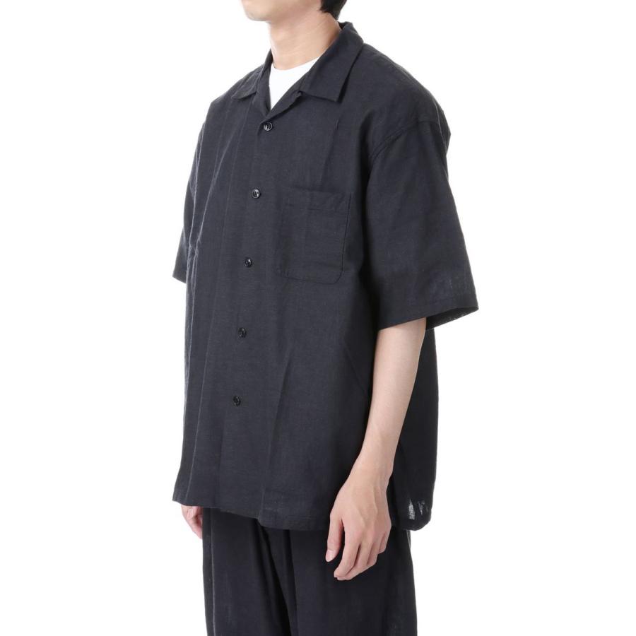 VAT DYE CHAMBRAY OPEN SHIRT - BLACK (GL38988) Gold(ゴールド) | GOLD | 01