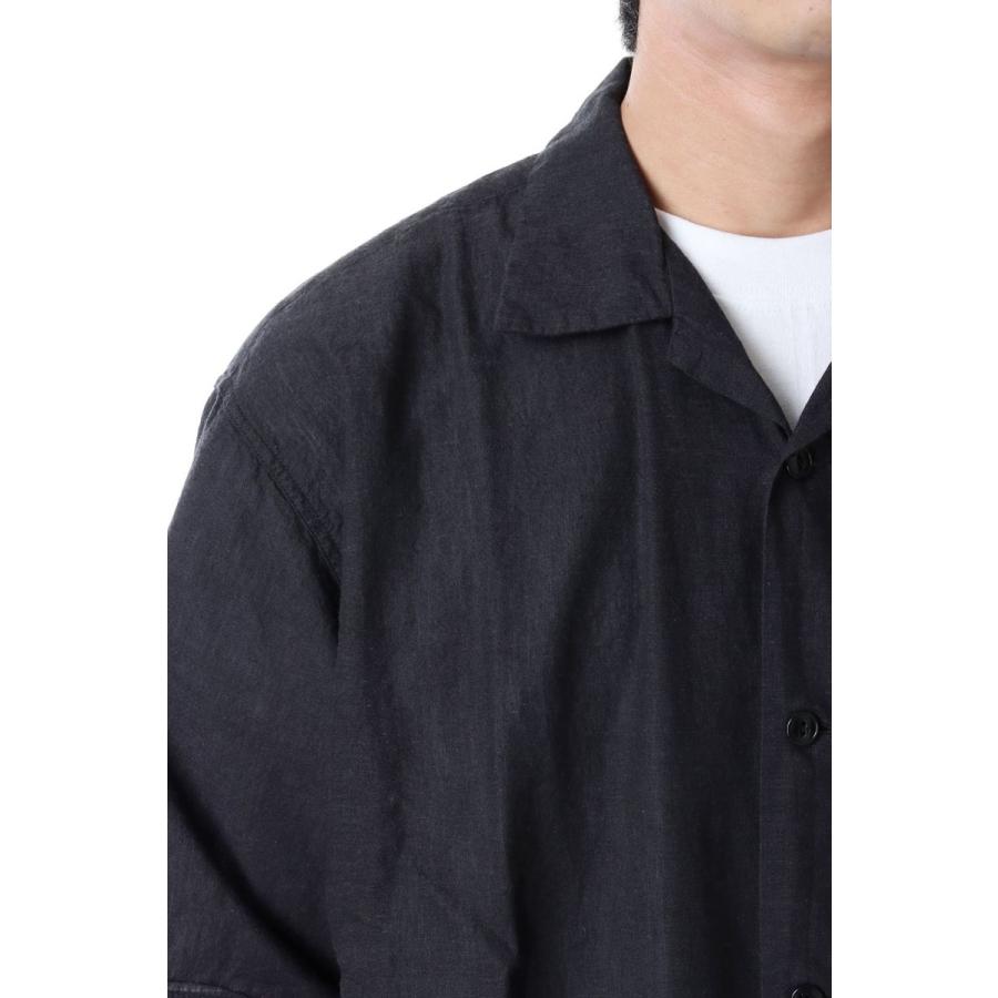 VAT DYE CHAMBRAY OPEN SHIRT - BLACK (GL38988) Gold(ゴールド) | GOLD | 03