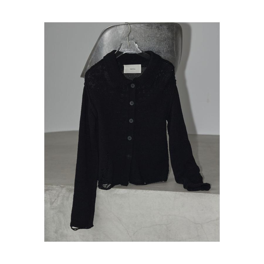 【SALE】TODAYFUL トゥデイフル  Lowgauge Knit Shirts -BLACK (12310504) | TODAYFUL | 07