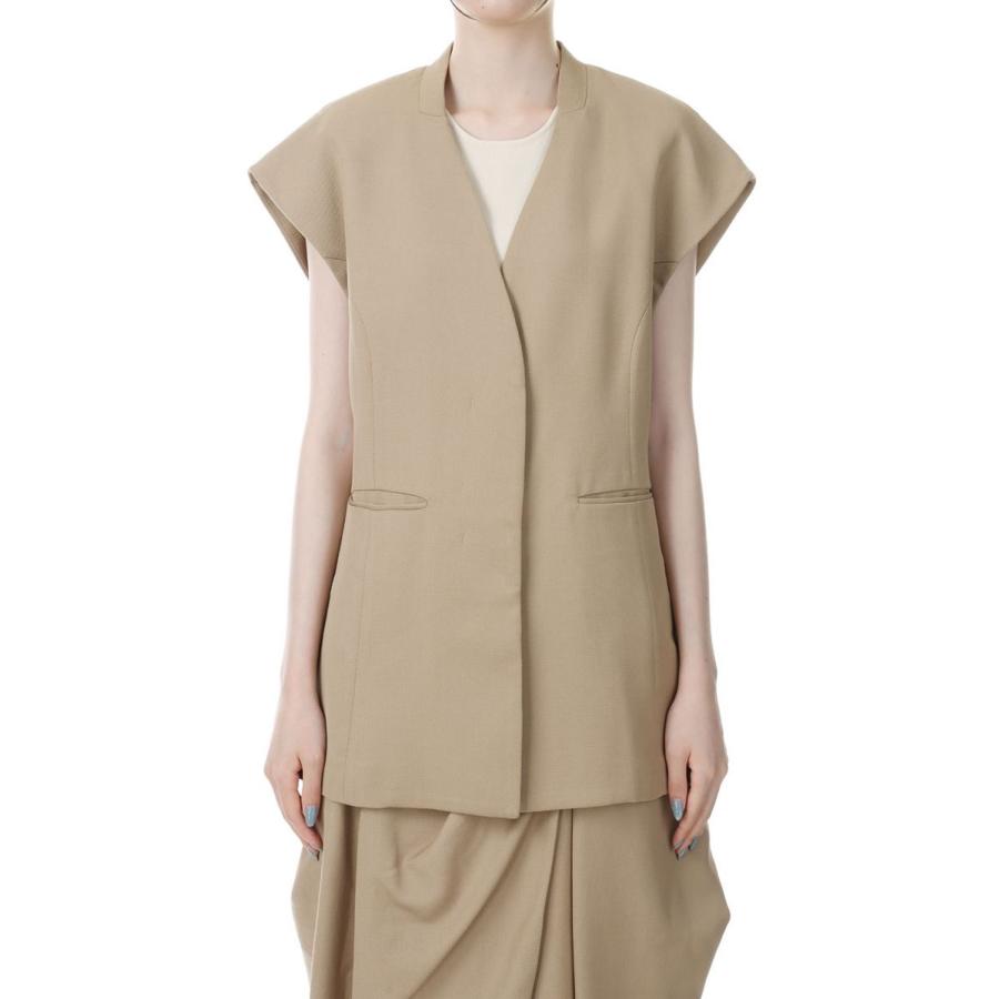 【SALE】Satin Over Vest -NATURAL （12310106） Todayful(トゥデイフル) | TODAYFUL
