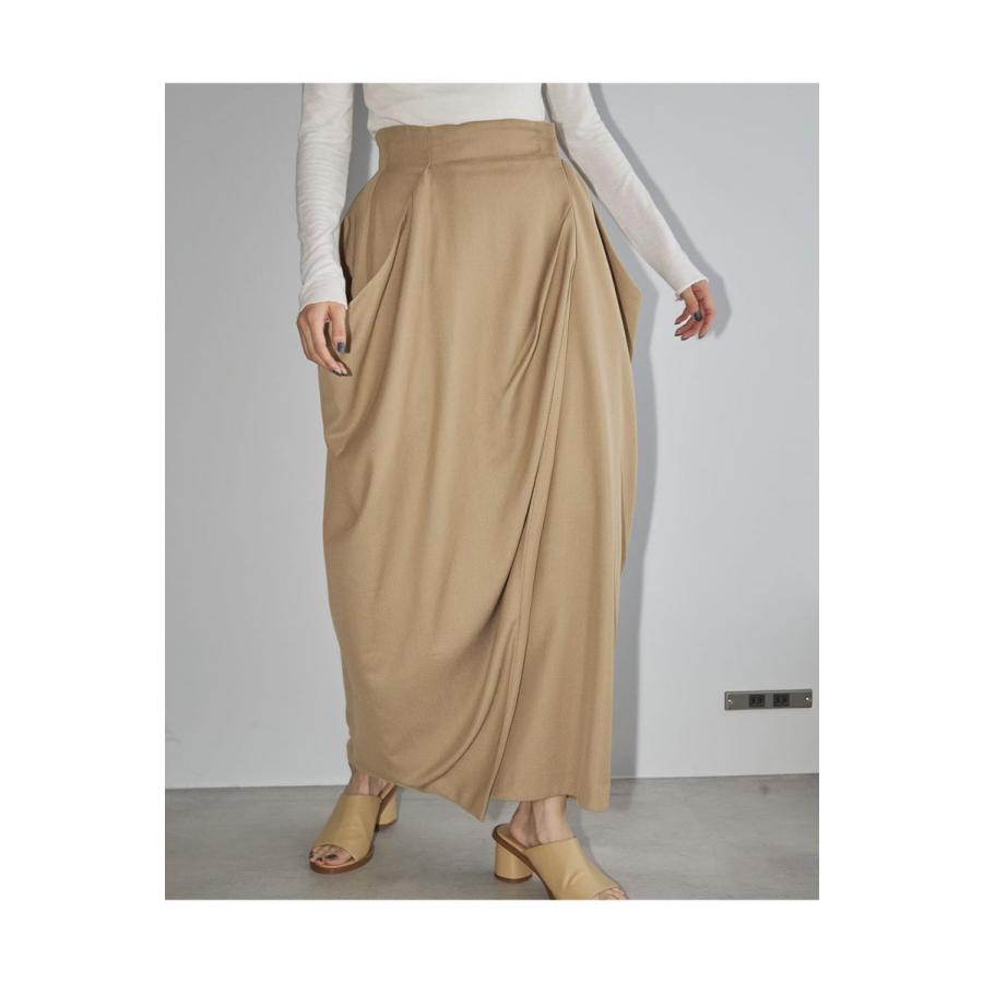 TODAYFUL 【SALE / 30%OFF】 Drape Satin Skirt -NATURAL