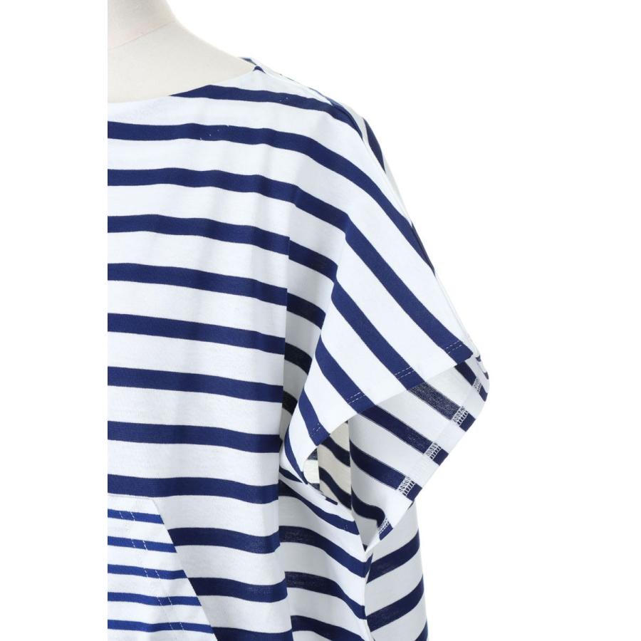 【P5倍 / SALE】Dry touch jersey border wide top-WHITE×BLUE（19RCSTOP-06C） Bluebird Boulevard(ブルーバードブルバード) | BLUEBIRD BOULEVARD | 03