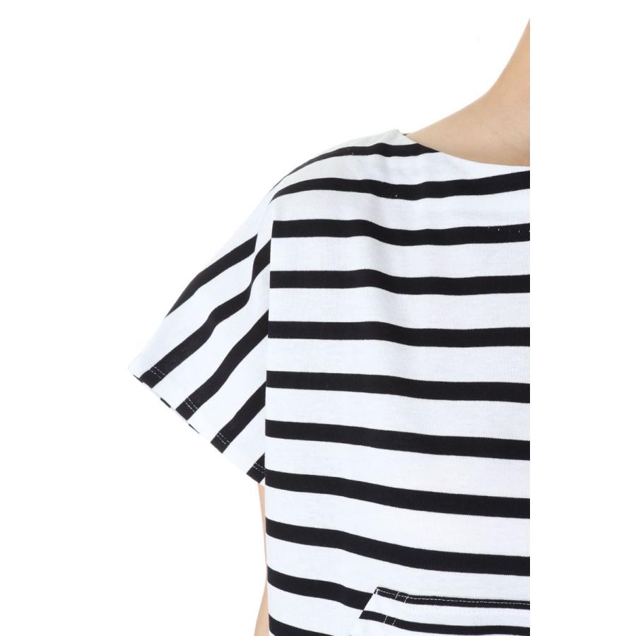 【P5倍 / SALE】Dry touch jersey border dress-WHITE×BLACK（19RCSDRE-09C） Bluebird Boulevard(ブルーバードブルバード) | BLUEBIRD BOULEVARD | 03