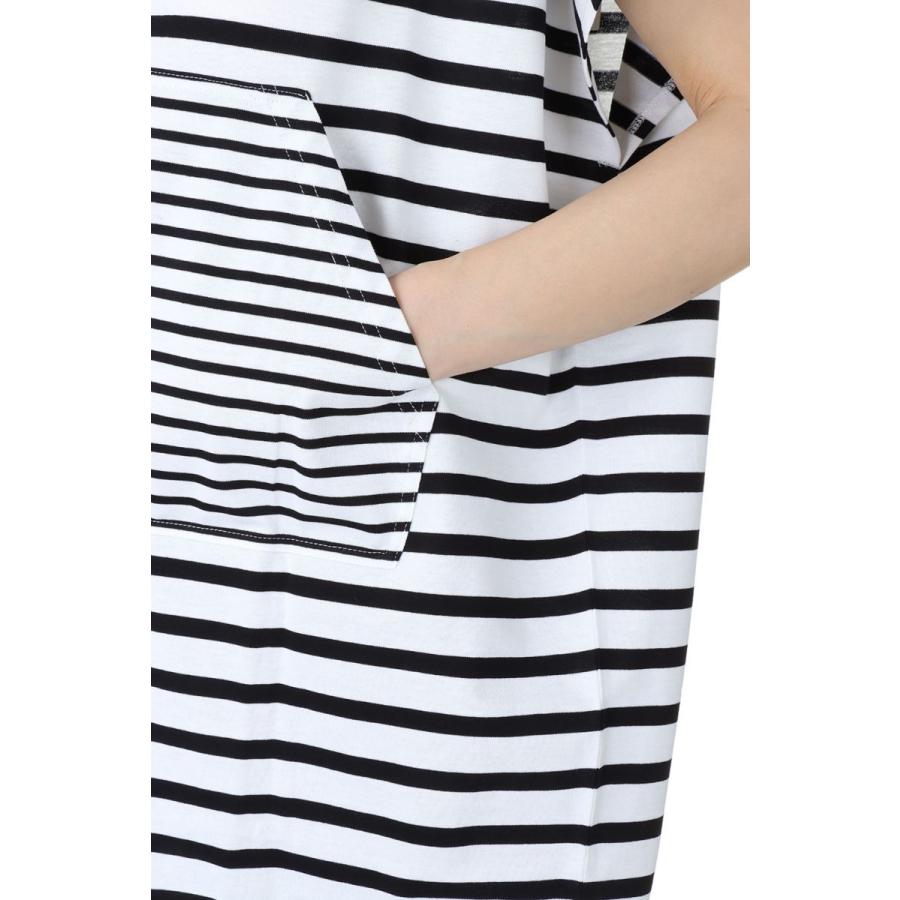 【P5倍 / SALE】Dry touch jersey border dress-WHITE×BLACK（19RCSDRE-09C） Bluebird Boulevard(ブルーバードブルバード) | BLUEBIRD BOULEVARD | 04