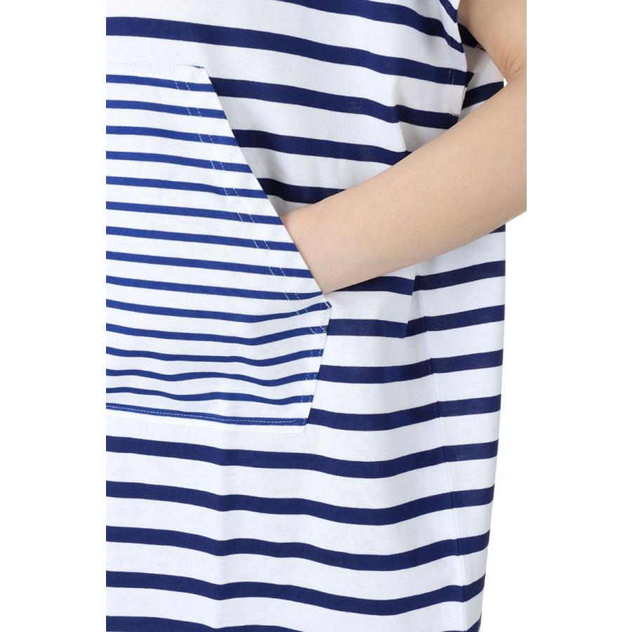 【P5倍 / SALE】Dry touch jersey border dress-WHITE×BLUE（19RCSDRE-09C） Bluebird Boulevard(ブルーバードブルバード) | BLUEBIRD BOULEVARD | 04