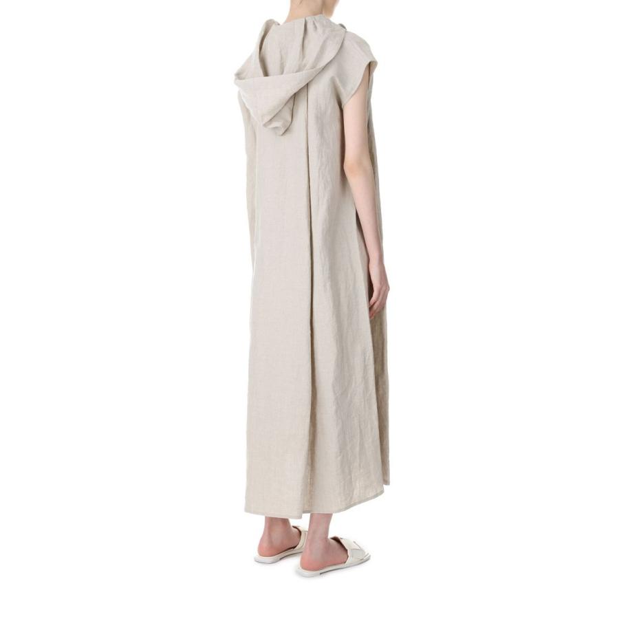 【P5倍 / SALE】Powder Snow Linen Hoodie Dress-BEIGE（19RFADRE-04C） Bluebird Boulevard(ブルーバードブルバード) | BLUEBIRD BOULEVARD | 02