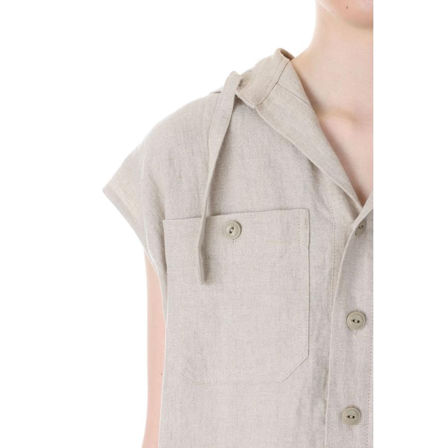 【P5倍 / SALE】Powder Snow Linen Hoodie Dress-BEIGE（19RFADRE-04C） Bluebird Boulevard(ブルーバードブルバード) | BLUEBIRD BOULEVARD | 03