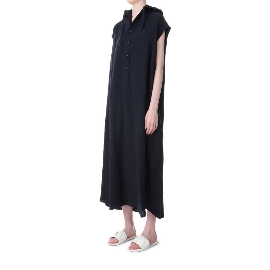 【SALE】Powder Snow Linen Hoodie Dress-NAVY（19RFADRE-04C） Bluebird Boulevard(ブルーバードブルバード) | BLUEBIRD BOULEVARD | 01