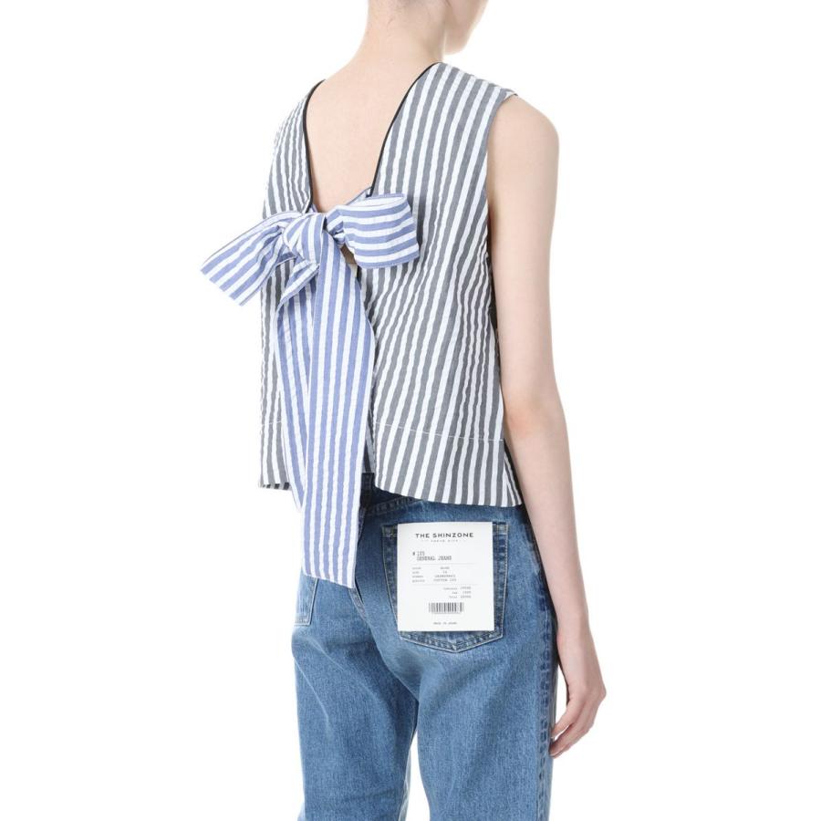 【SALE】Rough Soccer Stripe Sleeveless Top-BLACK（19RFATOP-01C） Bluebird Boulevard(ブルーバードブルバード) | BLUEBIRD BOULEVARD | 02