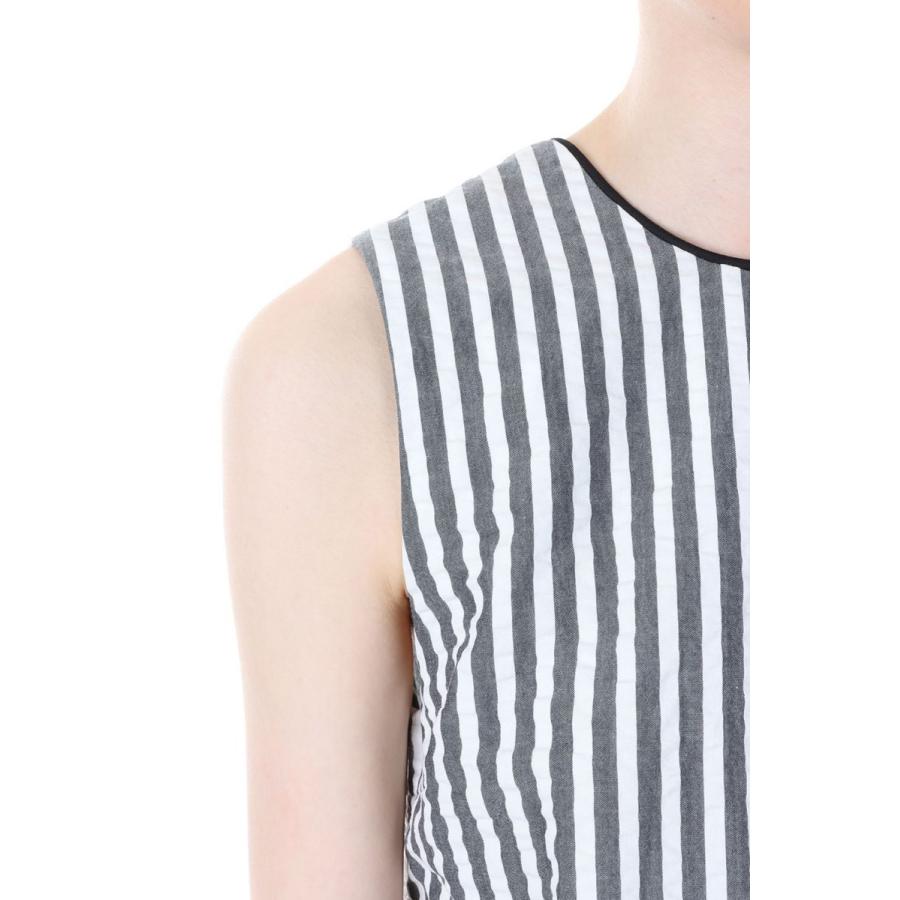 【SALE】Rough Soccer Stripe Sleeveless Top-BLACK（19RFATOP-01C） Bluebird Boulevard(ブルーバードブルバード) | BLUEBIRD BOULEVARD | 03