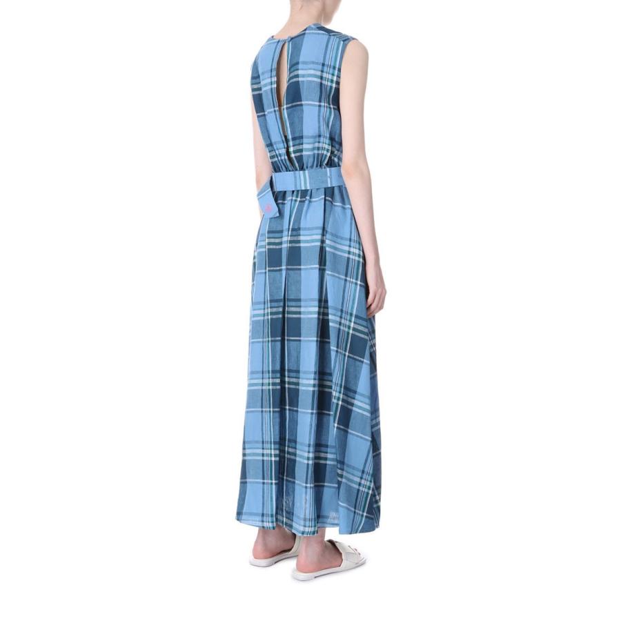 【SALE】Tartan French Linen Maxi Dress（19RFADRE-08C-B） Bluebird Boulevard(ブルーバードブルバード) | BLUEBIRD BOULEVARD | 02