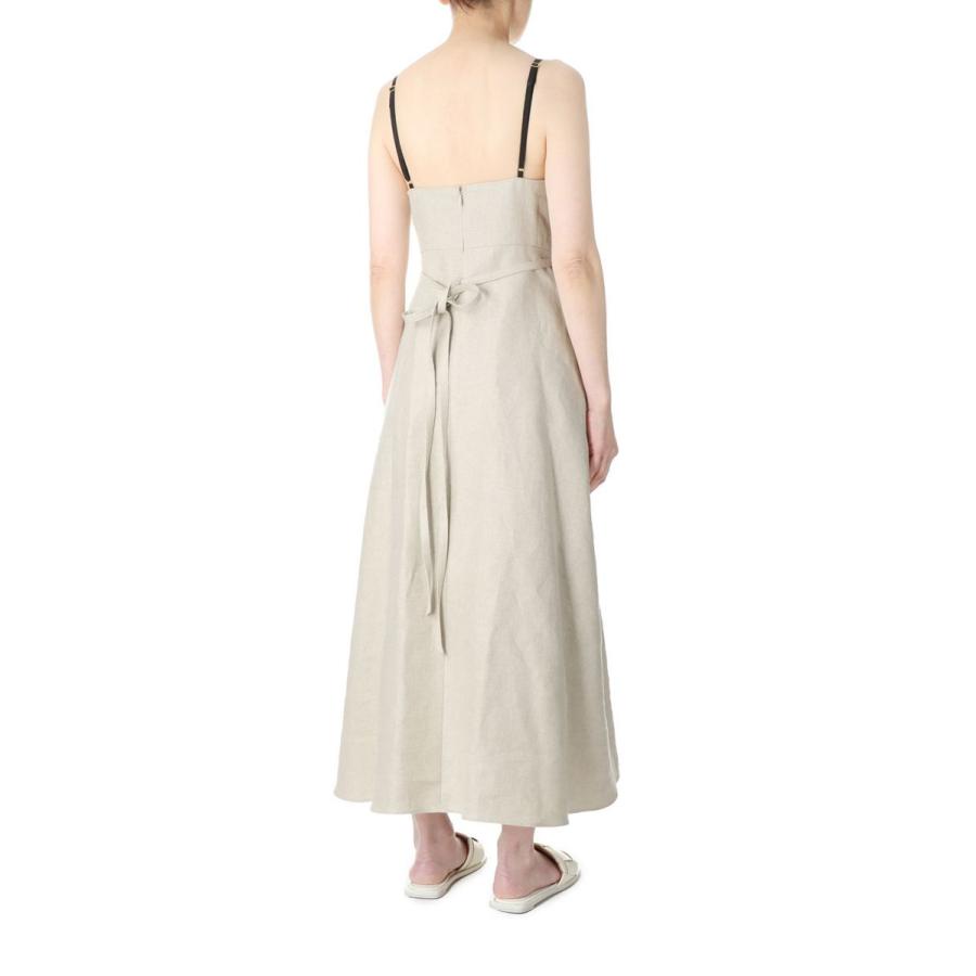 【P5倍 / SALE】Linen Flare Camisole Dress(E23SS/D-02/01) EBONY(エボニー) | EBONY | 02