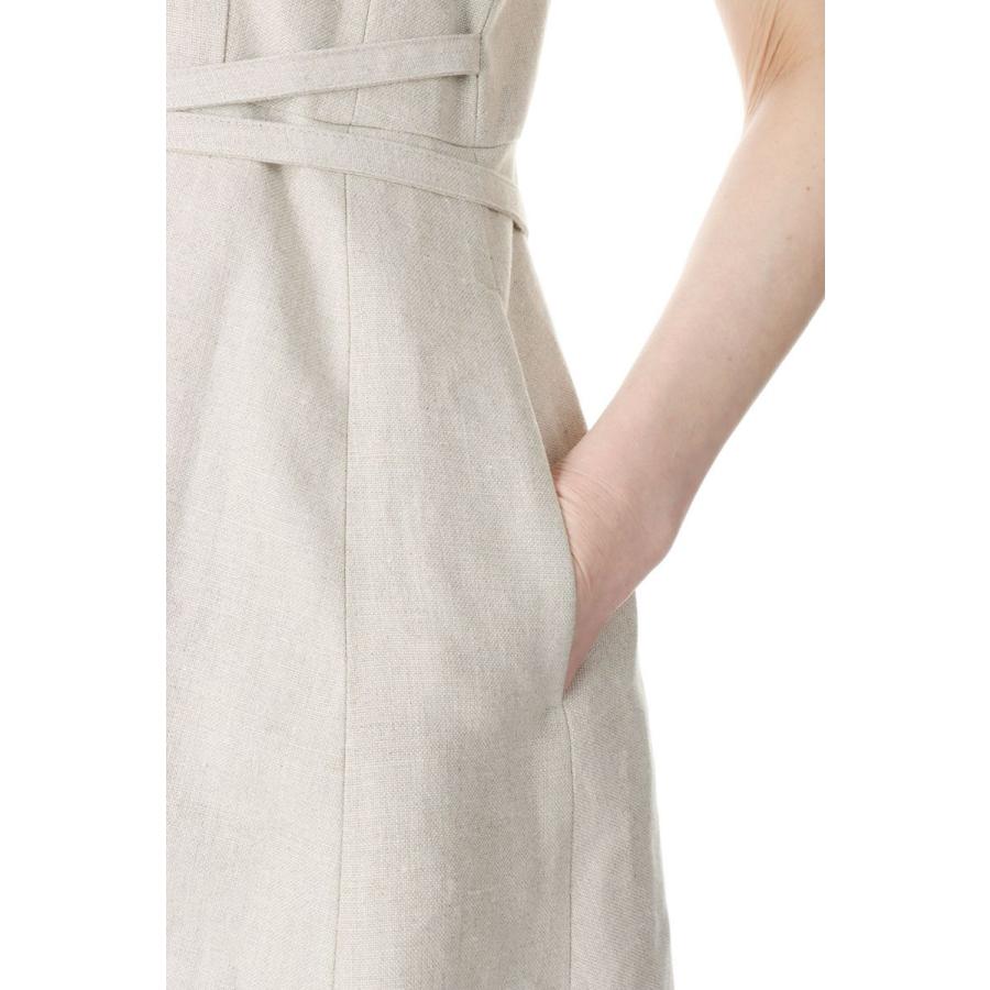 【P5倍 / SALE】Linen Flare Camisole Dress(E23SS/D-02/01) EBONY(エボニー) | EBONY | 04