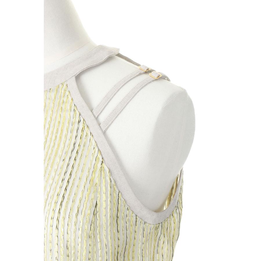 【P5倍 / SALE】Slub Stripe Tops -YELLOW STRIPE(E23SS/T-07) EBONY(エボニー) | EBONY | 03
