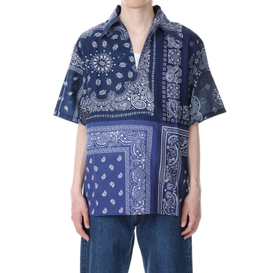 【P5倍 / SALE】circa make bandana patchwork skipper -NAVY(cc23ss-48) 77CIRCA -Men-(ナナナナサーカ) | 77circa