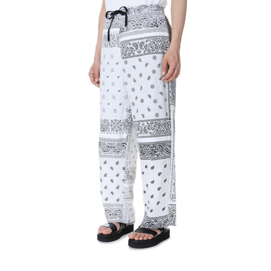【P5倍 / SALE】circa make bandana patchwork pants -WHITE(cm23ss-10) 77CIRCA -Men-(ナナナナサーカ) | 77circa | 02
