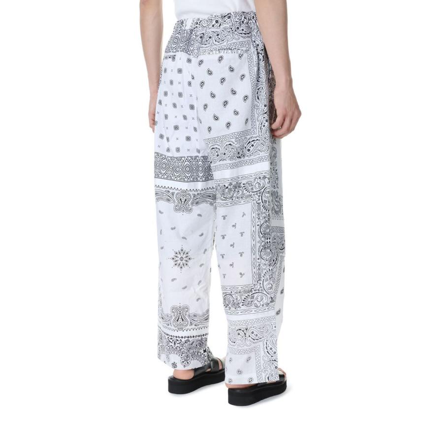 【P5倍 / SALE】circa make bandana patchwork pants -WHITE(cm23ss-10) 77CIRCA -Men-(ナナナナサーカ) | 77circa | 03