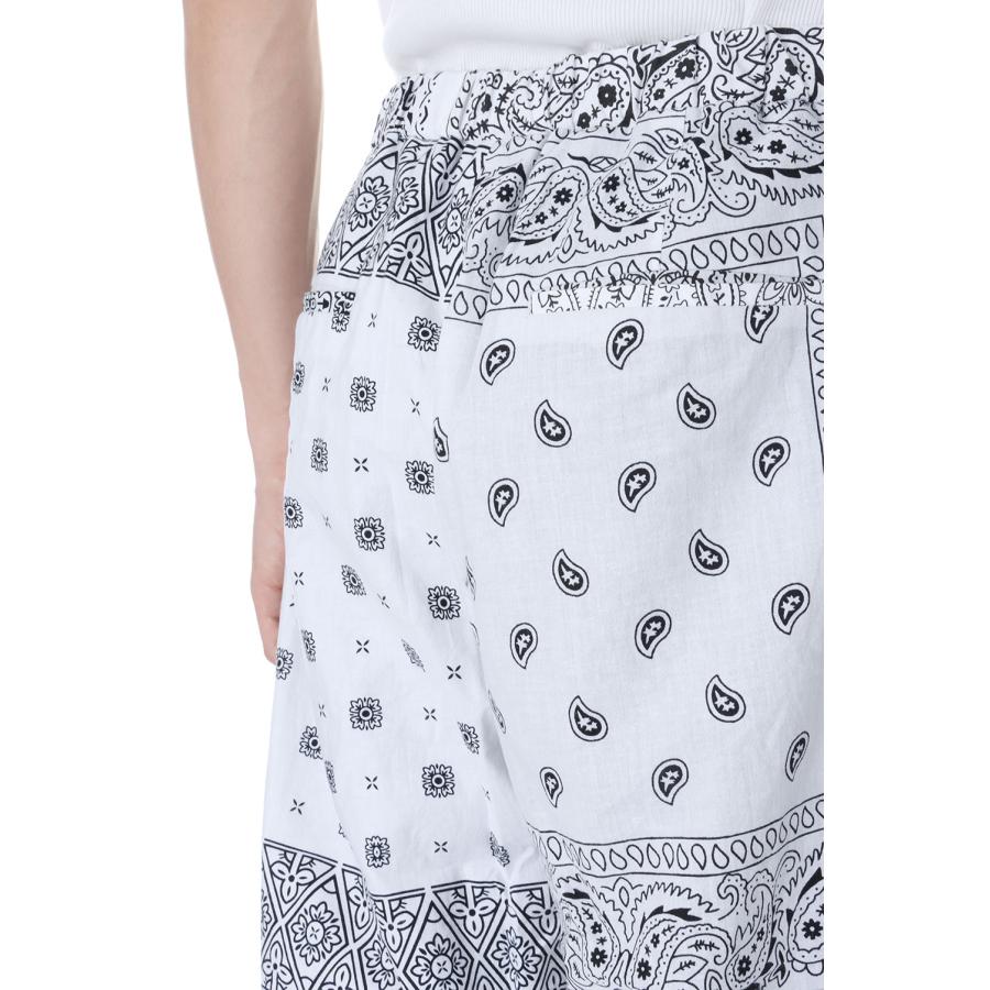 【P5倍 / SALE】circa make bandana patchwork pants -WHITE(cm23ss-10) 77CIRCA -Men-(ナナナナサーカ) | 77circa | 05