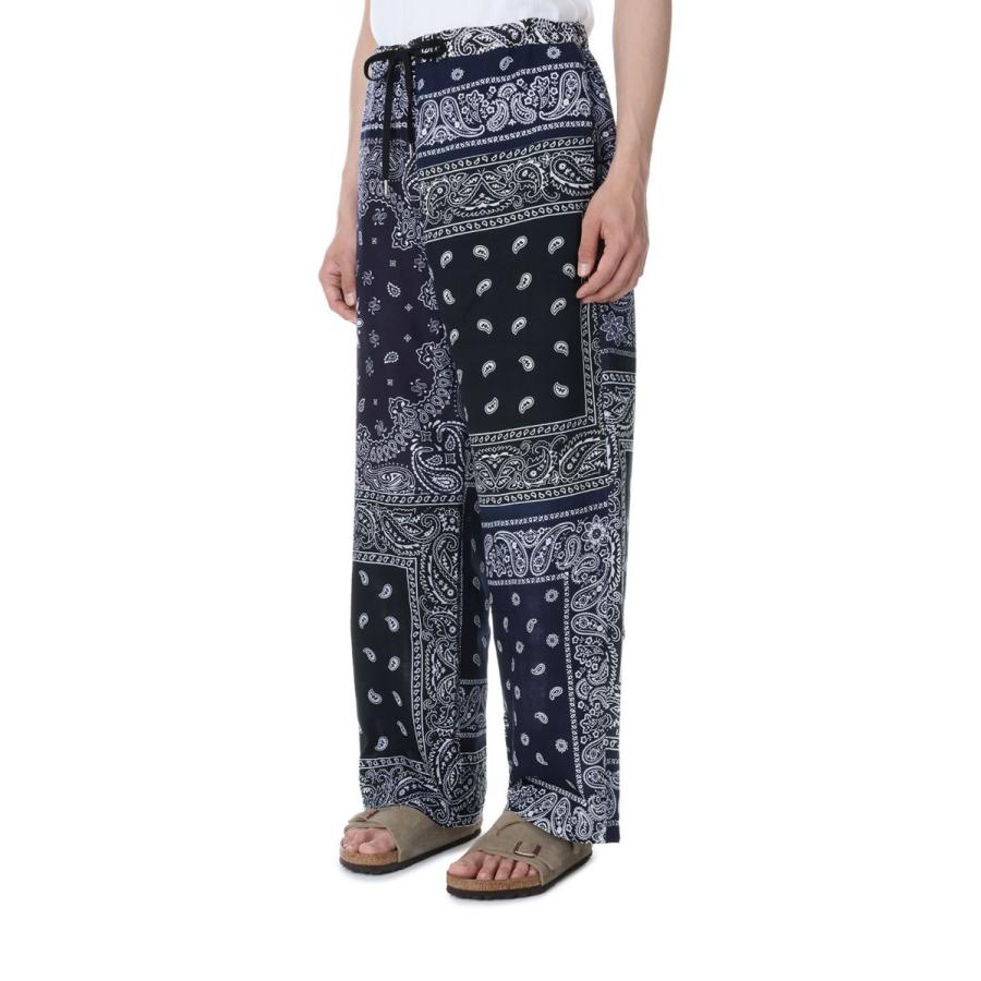 【P5倍 / SALE】circa make bandana patchwork pants -NAVY(cm23ss-10) 77CIRCA -Men-(ナナナナサーカ) | 77circa | 02
