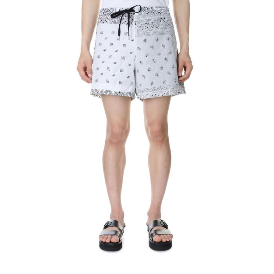 【P5倍 / SALE】circa make bandana patchwork shorts-WHITE(cm23ss-12) 77CIRCA -Men-(ナナナナサーカ) | 77circa | 01