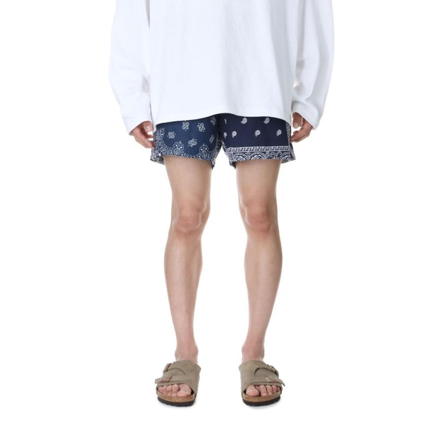 【P5倍 / SALE】circa make bandana patchwork shorts -NAVY -2(cm23ss-12) 77CIRCA -Men-(ナナナナサーカ) | 77circa
