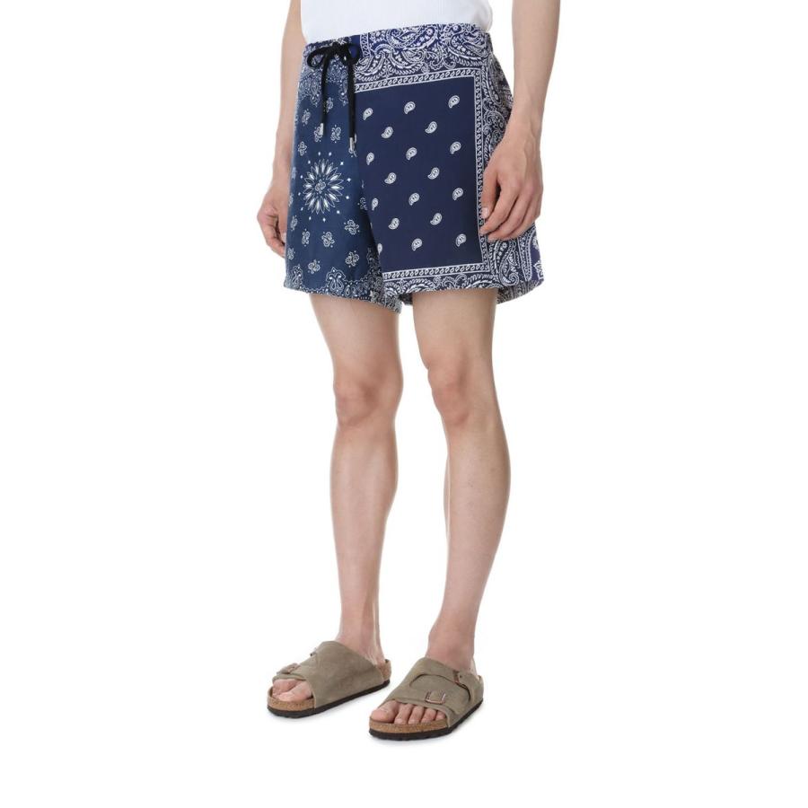 【P5倍 / SALE】circa make bandana patchwork shorts -NAVY -2(cm23ss-12) 77CIRCA -Men-(ナナナナサーカ) | 77circa | 02
