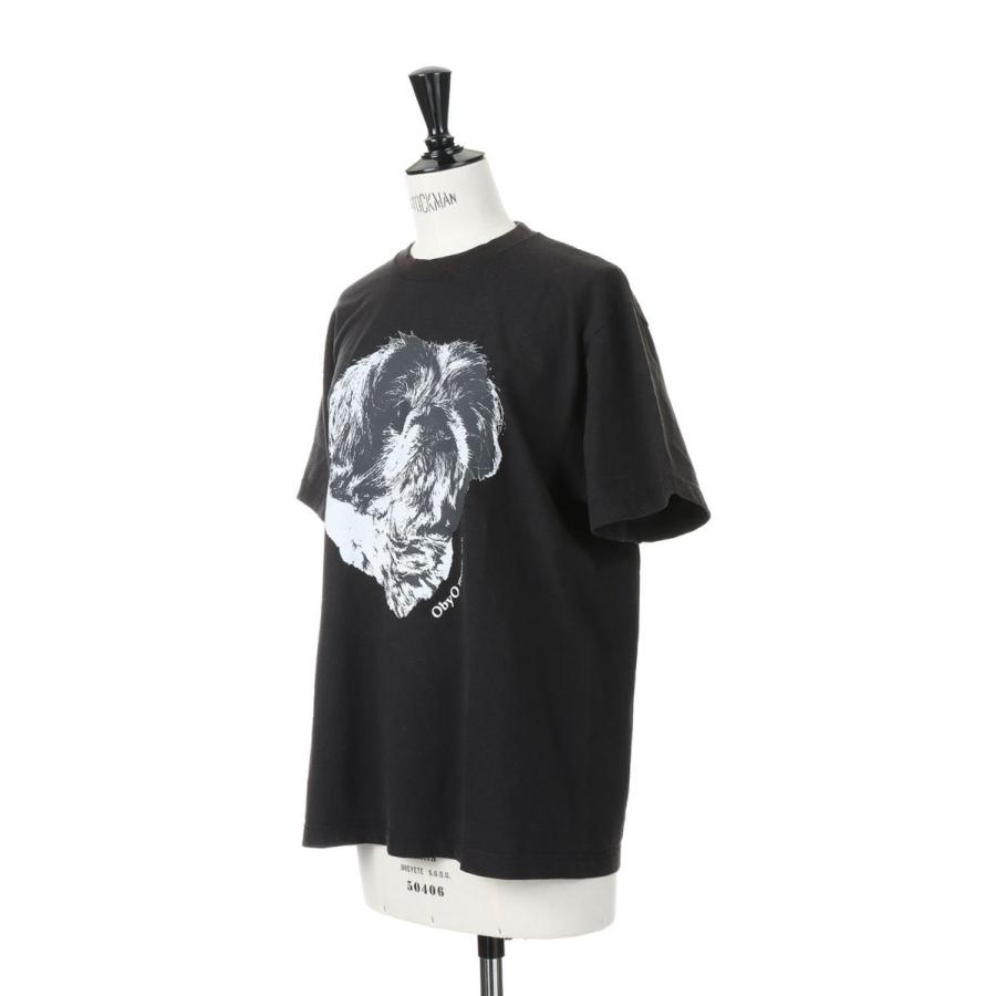 o by o print s/s tee -BLACK：TETO(oo23ss-01) 77circa -Women-(ナナナナサーカ) | 77circa | 01