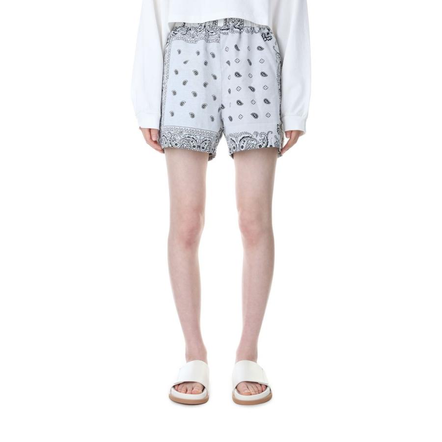【P5倍 / SALE】circa make bandana patchwork shorts -WHITE(cc23ss-46) 77circa -Women-(ナナナナサーカ) | 77circa