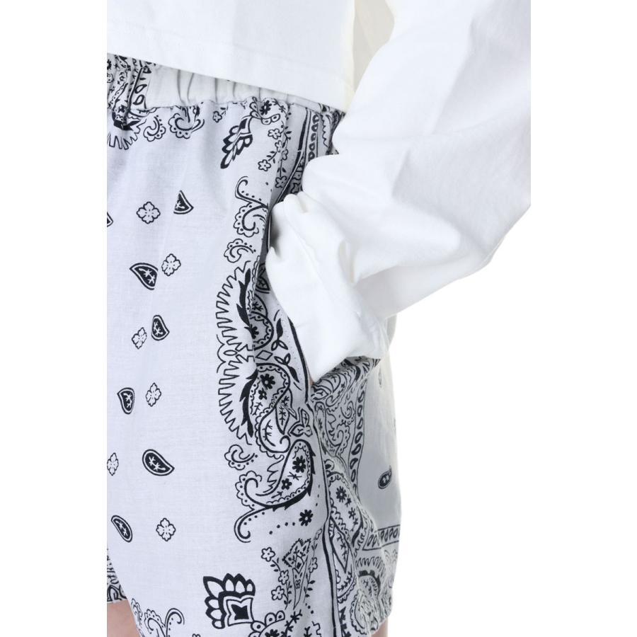 【P5倍 / SALE】circa make bandana patchwork shorts -WHITE(cc23ss-46) 77circa -Women-(ナナナナサーカ) | 77circa | 03