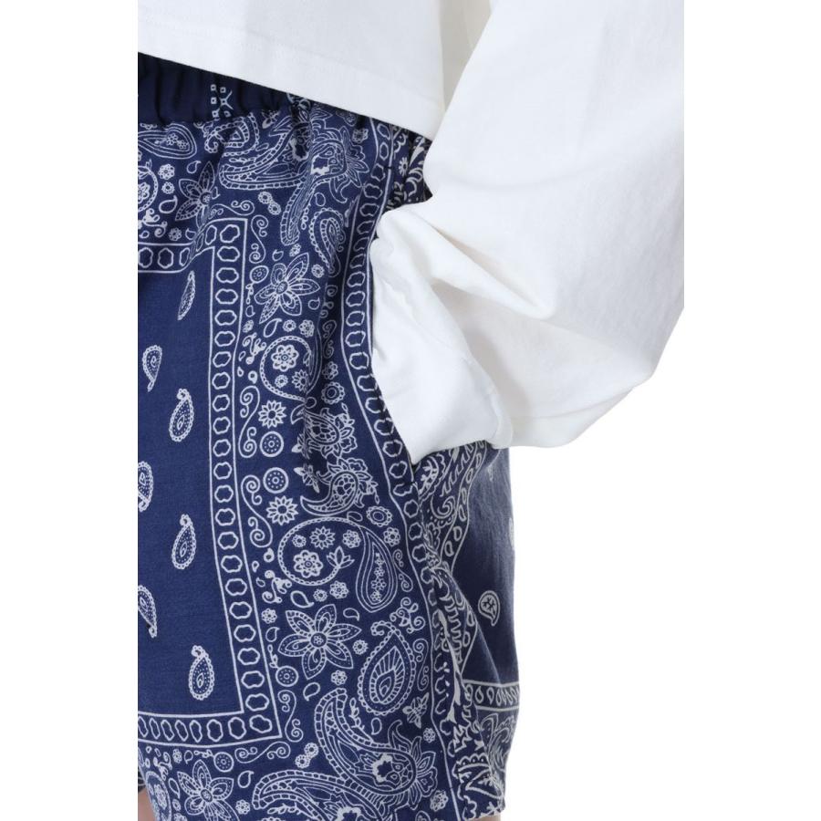 【P5倍 / SALE】circa make bandana patchwork shorts -NAVY(cc23ss-46) 77circa -Women-(ナナナナサーカ) | 77circa | 03