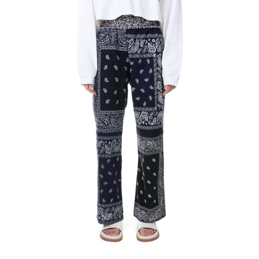 【16時までのご注文で最短翌日発送】【50OFF】circa make bandana patchwork pants NAVY