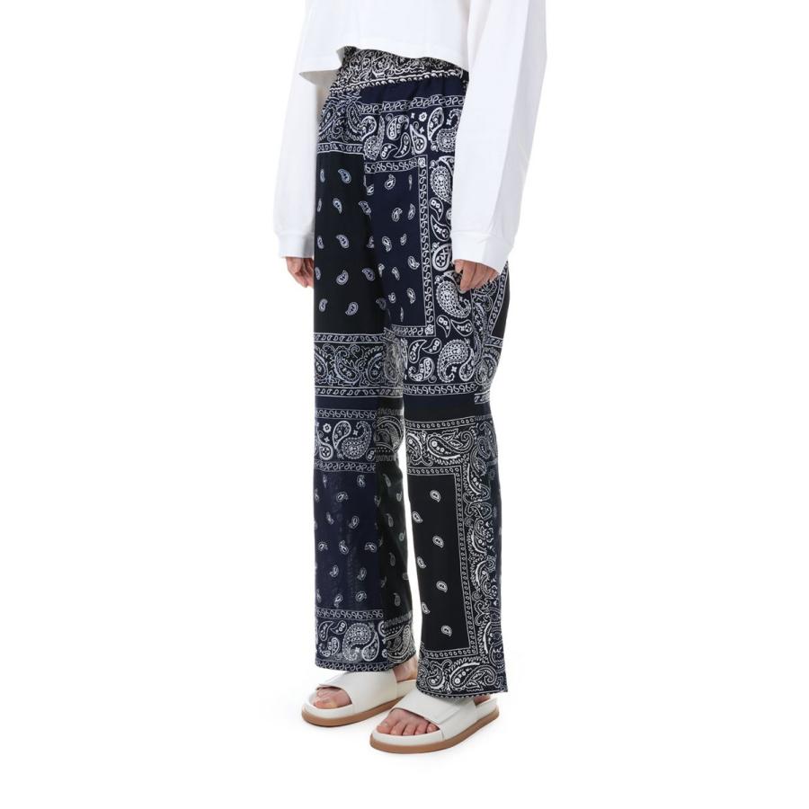 circa make bandana patchwork pants -NAVY(cc23ss-44) 77circa -Women-(ナナナナサーカ) | 77circa | 01