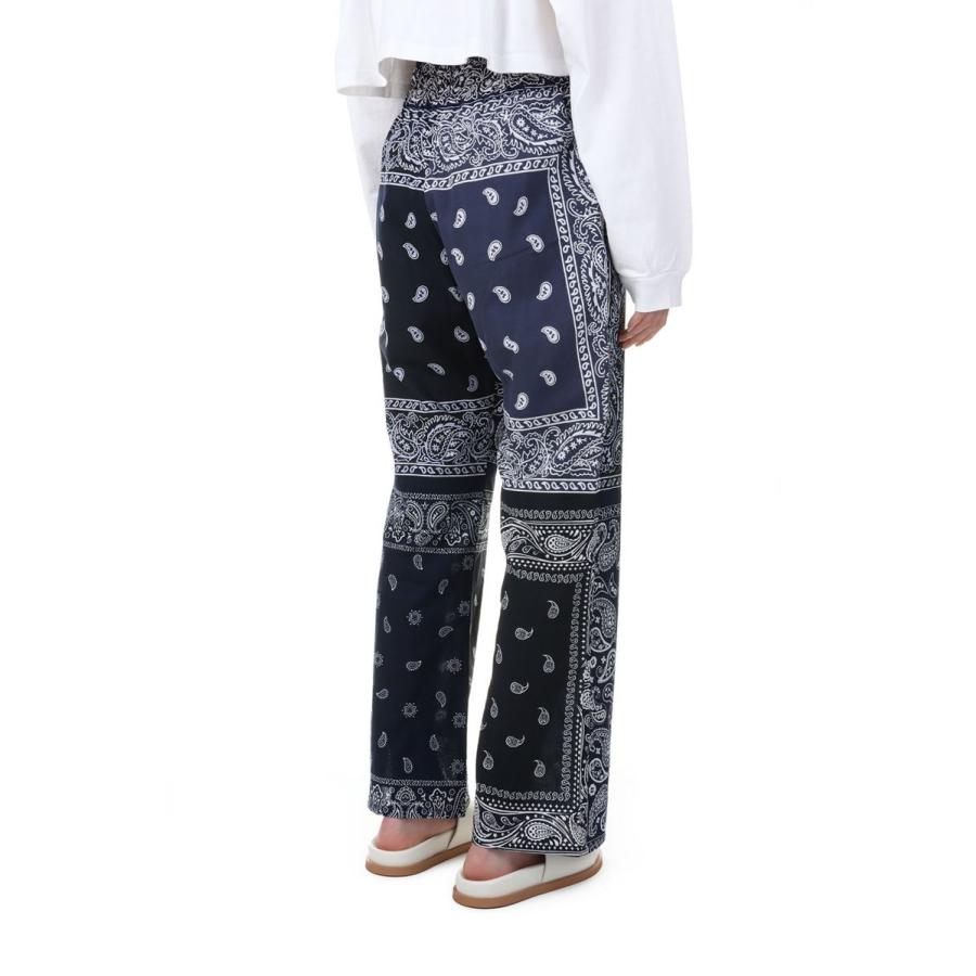 circa make bandana patchwork pants -NAVY(cc23ss-44) 77circa -Women-(ナナナナサーカ) | 77circa | 02