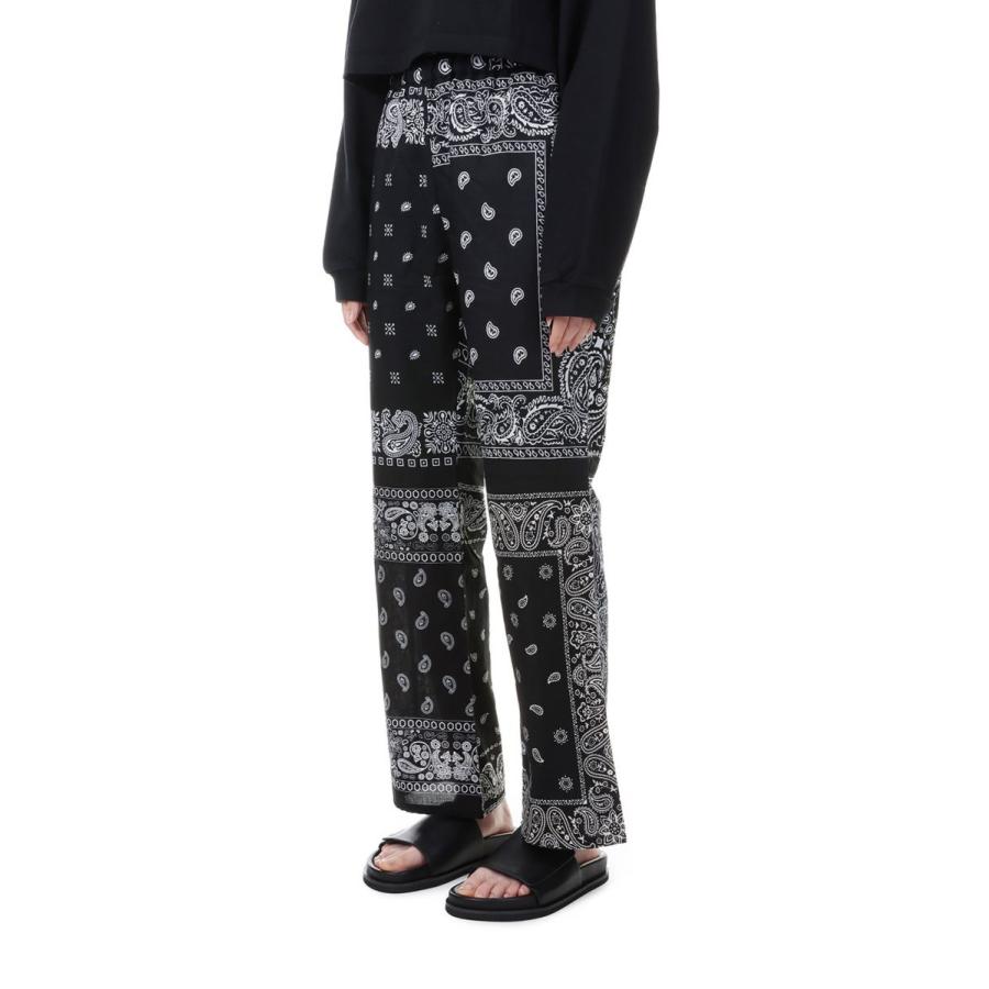 circa make bandana patchwork pants -BLACK(cc23ss-44) 77circa -Women-(ナナナナサーカ) | 77circa | 01