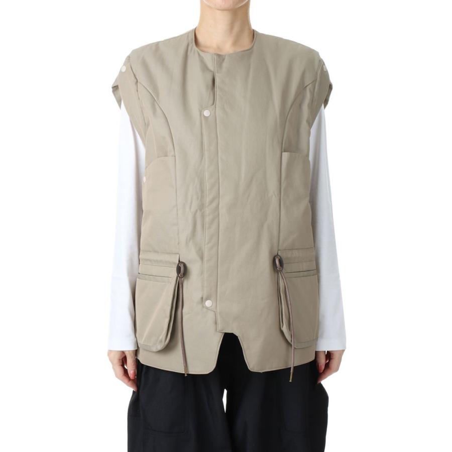 【P5倍 / SALE】【JUN MIKAMI x Wild Thins】 PADDED VEST -Beige (23SS-1-WT) Jun Mikami(ジュンミカミ) | JUN MIKAMI | 01