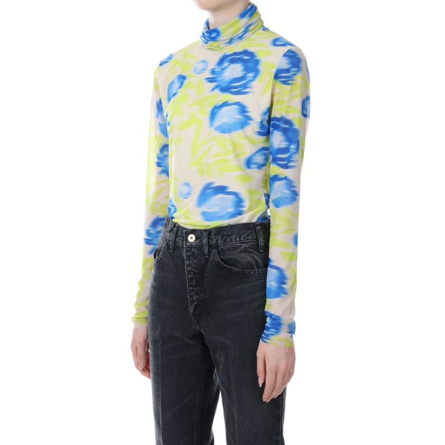 【P5倍 / SALE】Printed Mesh Long Sleeve Rollneck (T3414 ) GANNI(ガニー) | GANNI | 01