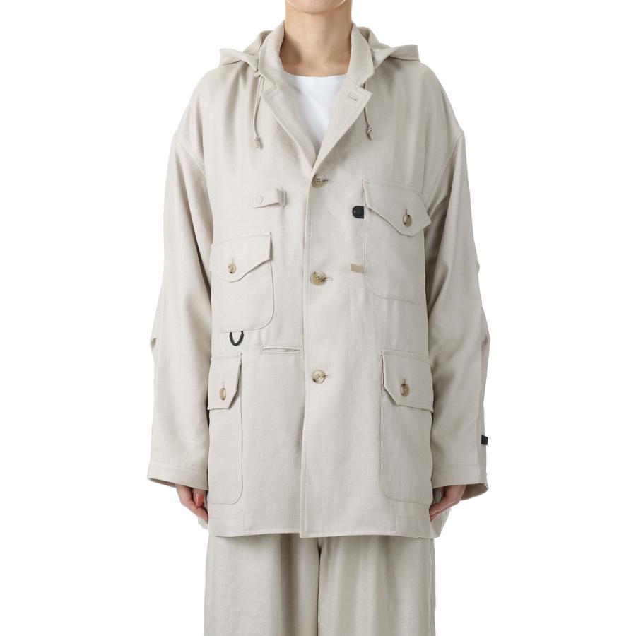 【SALE】W's TECH SAFARI JACKET -Ecru (BJ-52023L) DAIWA PIER39 -Women-(ダイワ ピア 39) | DAIWA PIER39