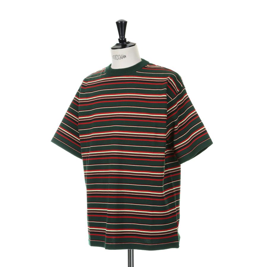 【P5倍 / SALE】BORDER KNIT SS TEE / GREEN（23SS-FS-12） F-LAGSTUF-F(フラグスタフ) |  | 01