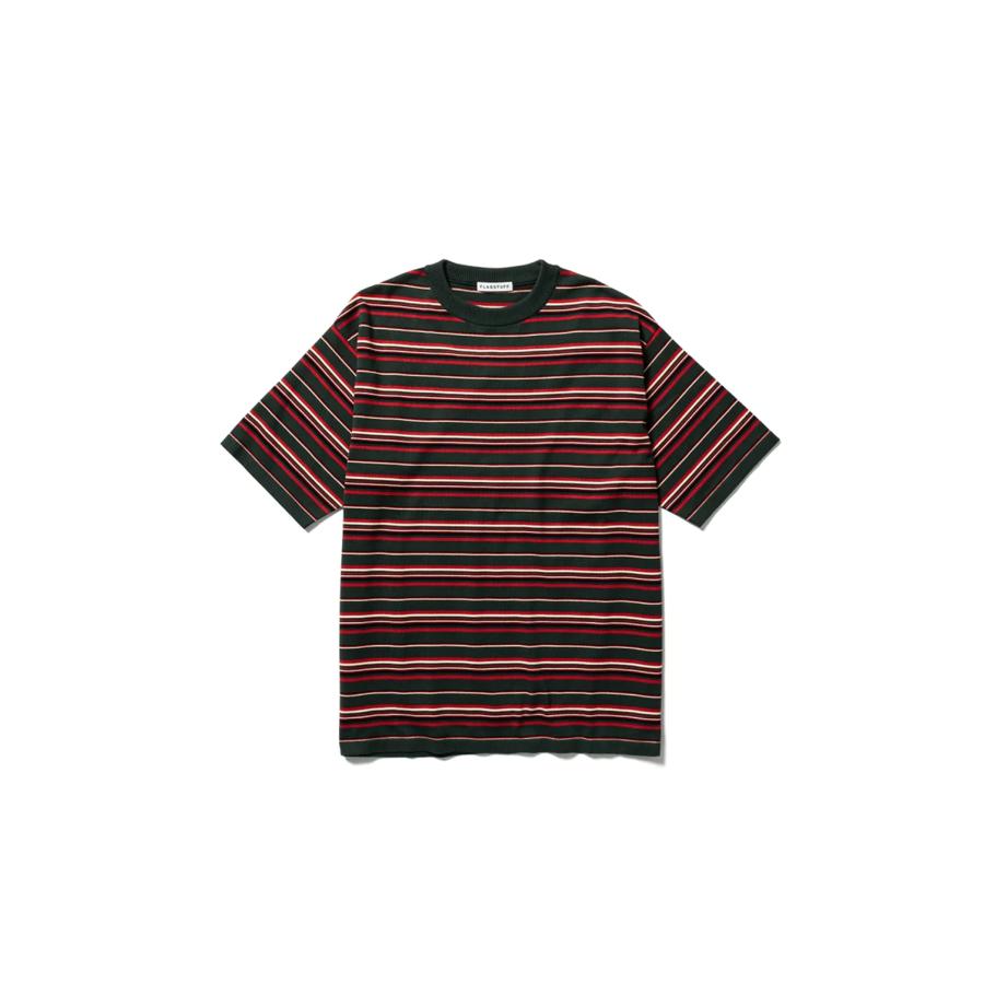 【P5倍 / SALE】BORDER KNIT SS TEE / GREEN（23SS-FS-12） F-LAGSTUF-F(フラグスタフ) |  | 05