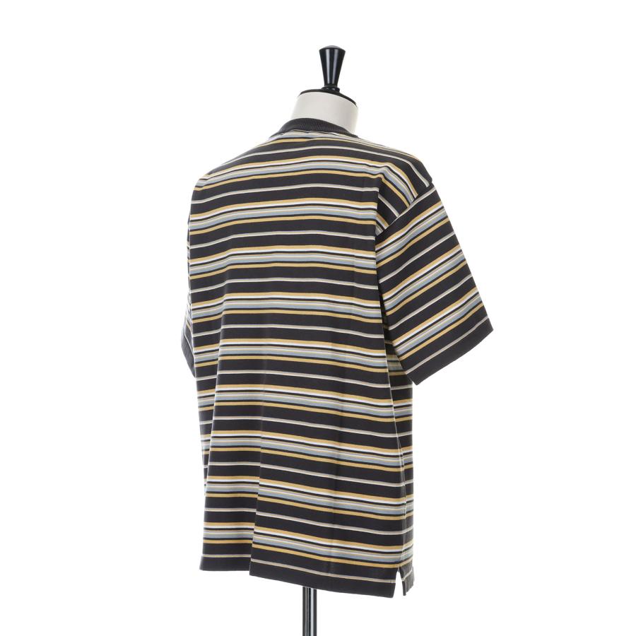 【P5倍 / SALE】BORDER KNIT SS TEE / CHARCOAL（23SS-FS-12） F-LAGSTUF-F(フラグスタフ) |  | 02