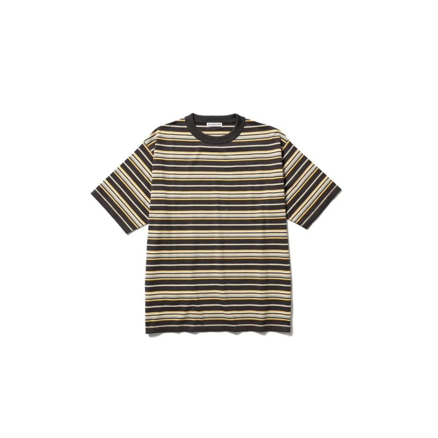 【P5倍 / SALE】BORDER KNIT SS TEE / CHARCOAL（23SS-FS-12） F-LAGSTUF-F(フラグスタフ) |  | 05