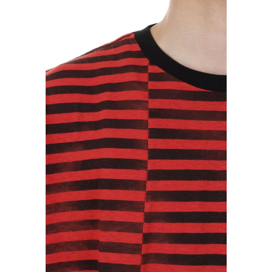 【P5倍 / SALE】Hazy Border Uneven Loose T-SH / 17 RPT (2306-6001) Minedenim(マインデニム) | MINEDENIM | 03