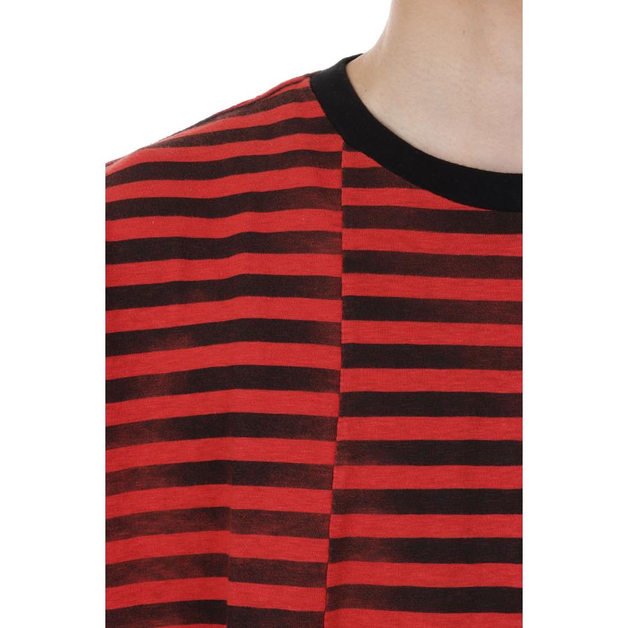 【P10倍】【SALE】Hazy Border Uneven Loose T-SH / 17 RPT (2306-6001) Minedenim(マインデニム) | MINEDENIM | 03